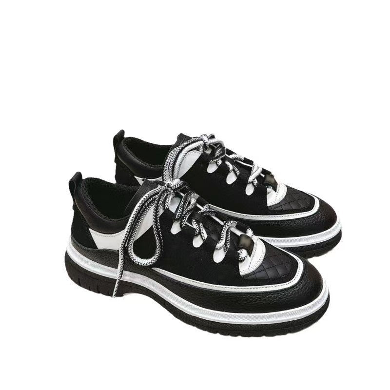Women's High Version Classic Style Early Spring Rhombus Color Matching Authentic Women's Sports Shoes