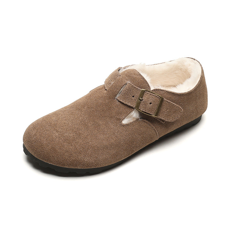 Women's Cowhide Version All-inclusive Genuine Retro Pumps Plus Women's Fashion Shoes
