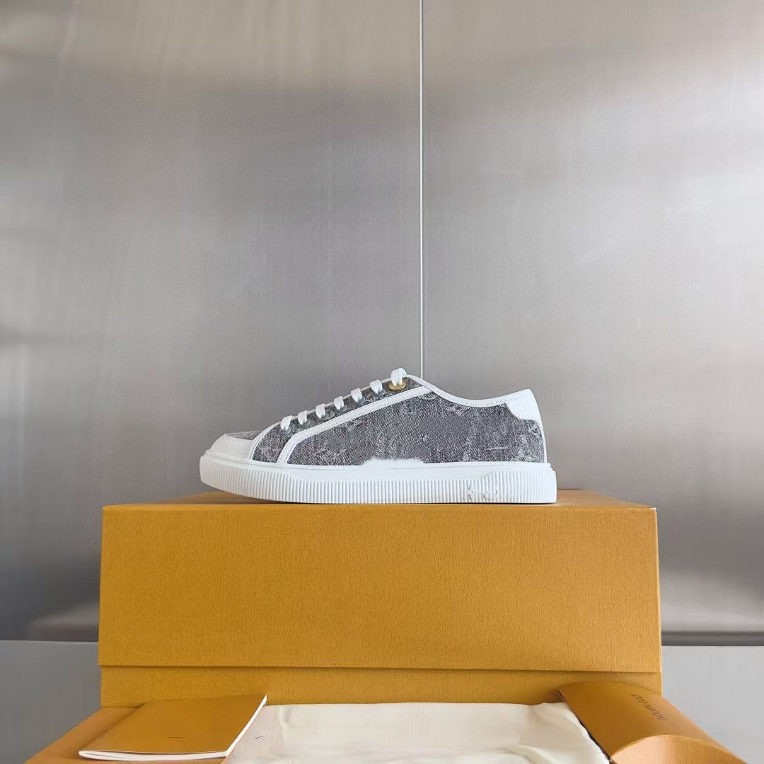 Denim Skate Breathable Low Top Platform Women's Sports Shoes