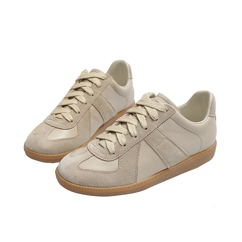 Women's Insole Genuine German Training Vintage Skateboard Flat Platform White Lovers Women's Casual Shoes