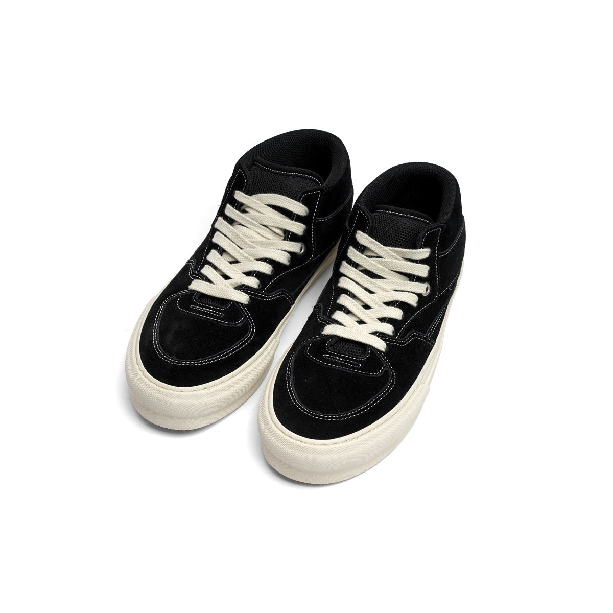 Men's Thick Bottom Breathable Cowhide Heightened Easy Wear Board Low Trendy Men's Casual Shoes