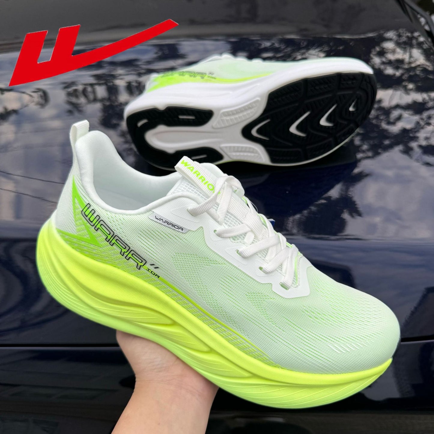 Men's Warrior Mesh Breathable Carbon Plate Comfortable Height Increasing Female Men's Sports Shoes