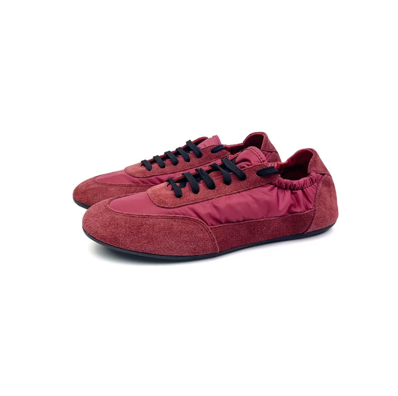 Women's & Men's Moral Training Retro Solid Color Flat Round Toe Sports Casual Shoes