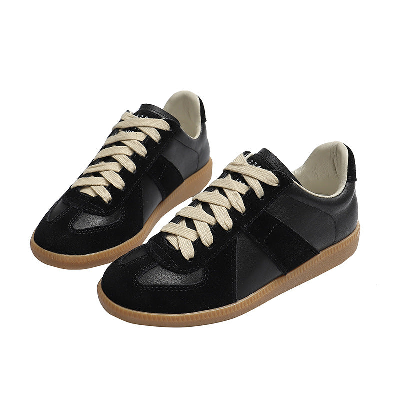 Women's Insole Genuine German Training Vintage Skateboard Flat Platform White Lovers Women's Casual Shoes