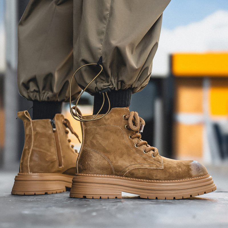 Men's Desert Autumn Couple Worker British Style Men's Martin Boots