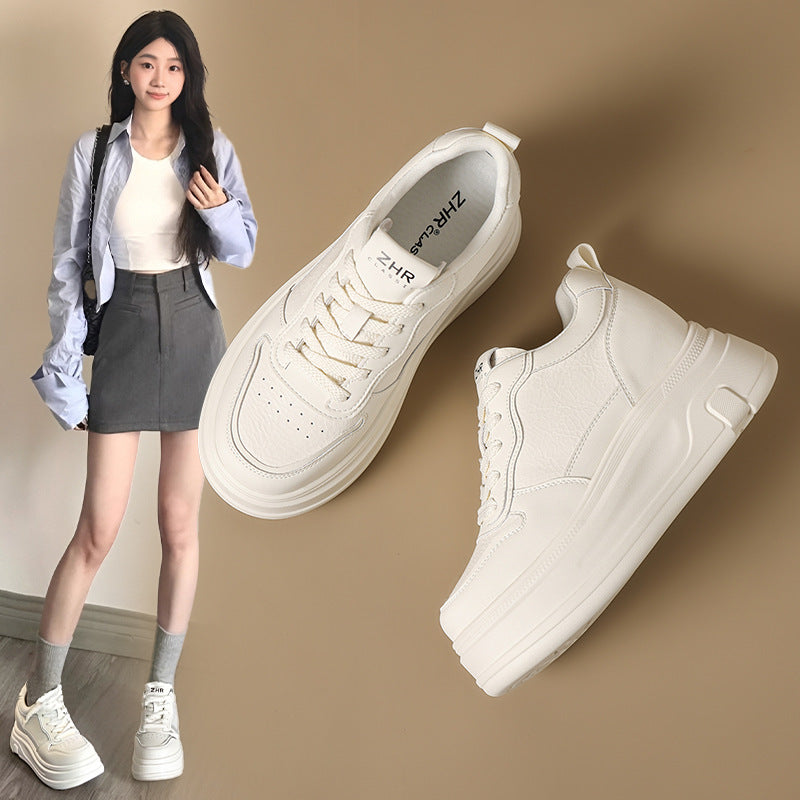 Platform Hidden White Portable Small Sports Women's Casual Shoes