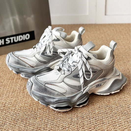 Women's & Men's Dad Paris Model Style Platform Height Increasing Men's Sports Shoes
