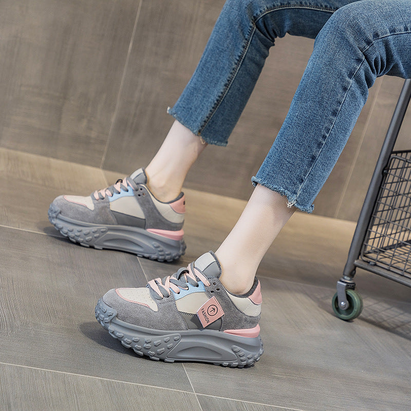 Women's Dad Korean Fashion Trendy Platform Women's Sports Shoes