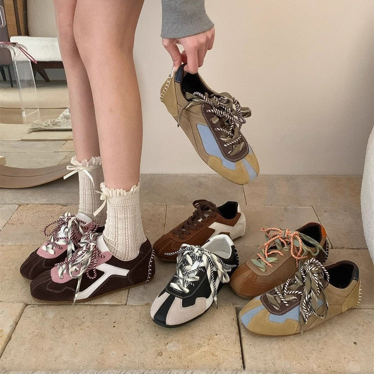 Women's Full Cowhide Billy German Training Outdoor Retro Pairs Women's Sports Shoes