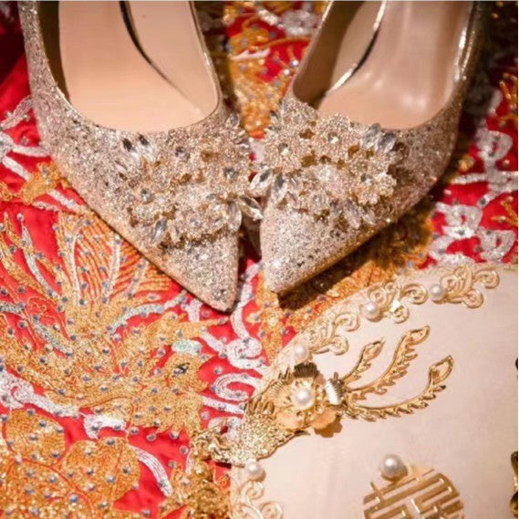 Women's Wedding Single Bride Affordable Luxury Style High-grade Women's Fashion Shoes