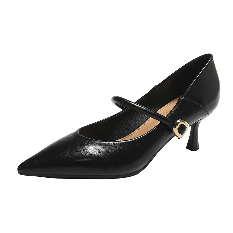 Women's Mary Jane Stiletto High Shallow Mouth Professional Women's Fashion Shoes