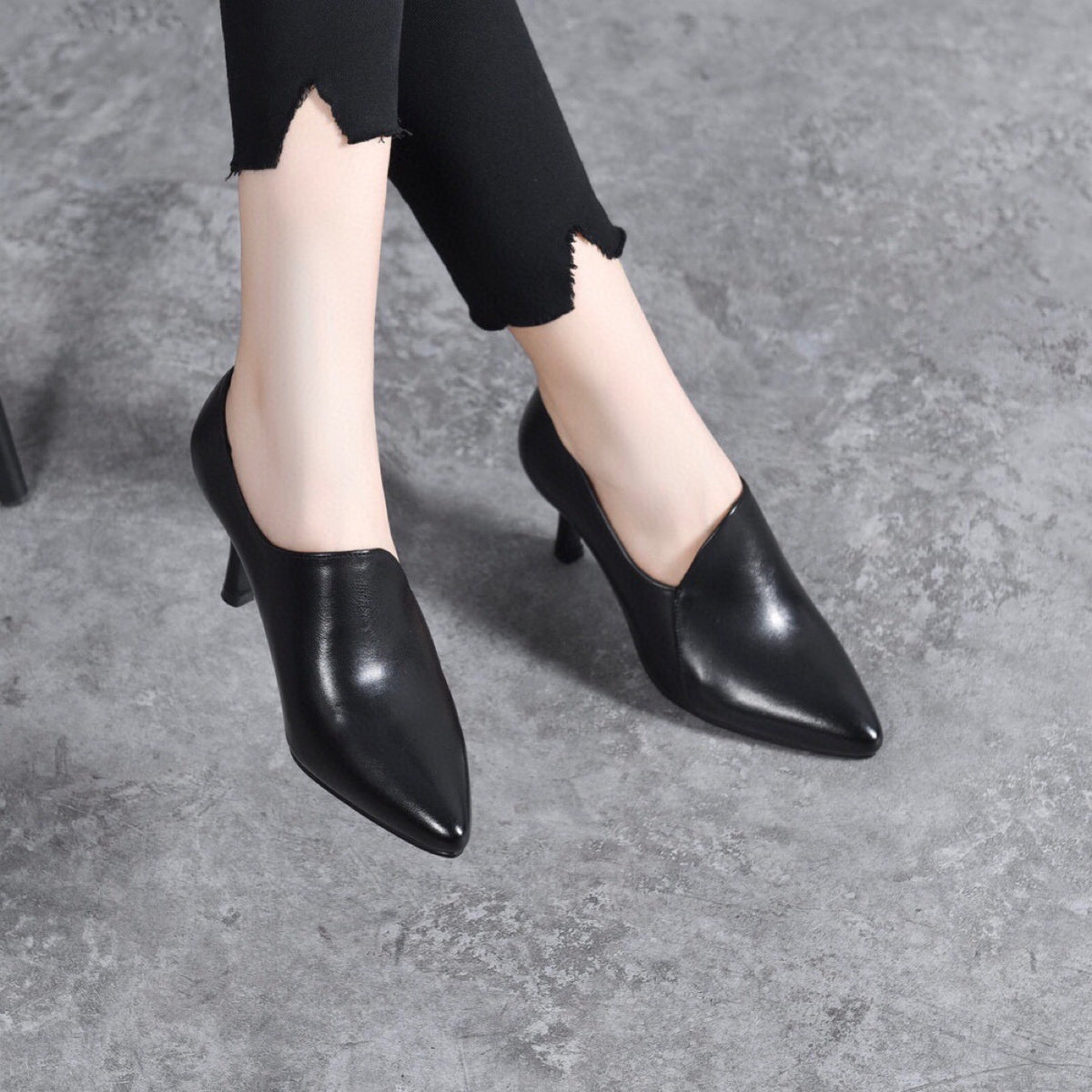 Women's Authentic Elegant Pointed Toe Pumps Deep Mouth Women's Fashion Shoes