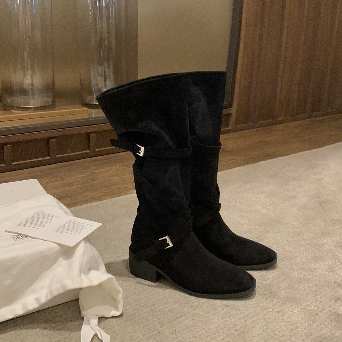 Increasing Large Long Leg Tip Round Head Heels