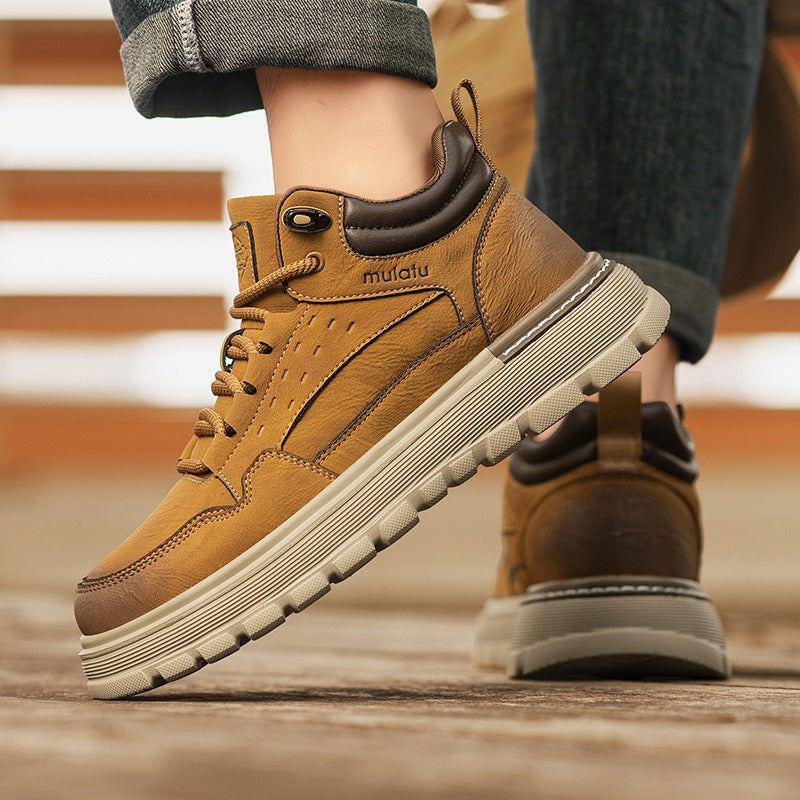 Men's Winter Retro Board Lightweight Platform Spring Boots