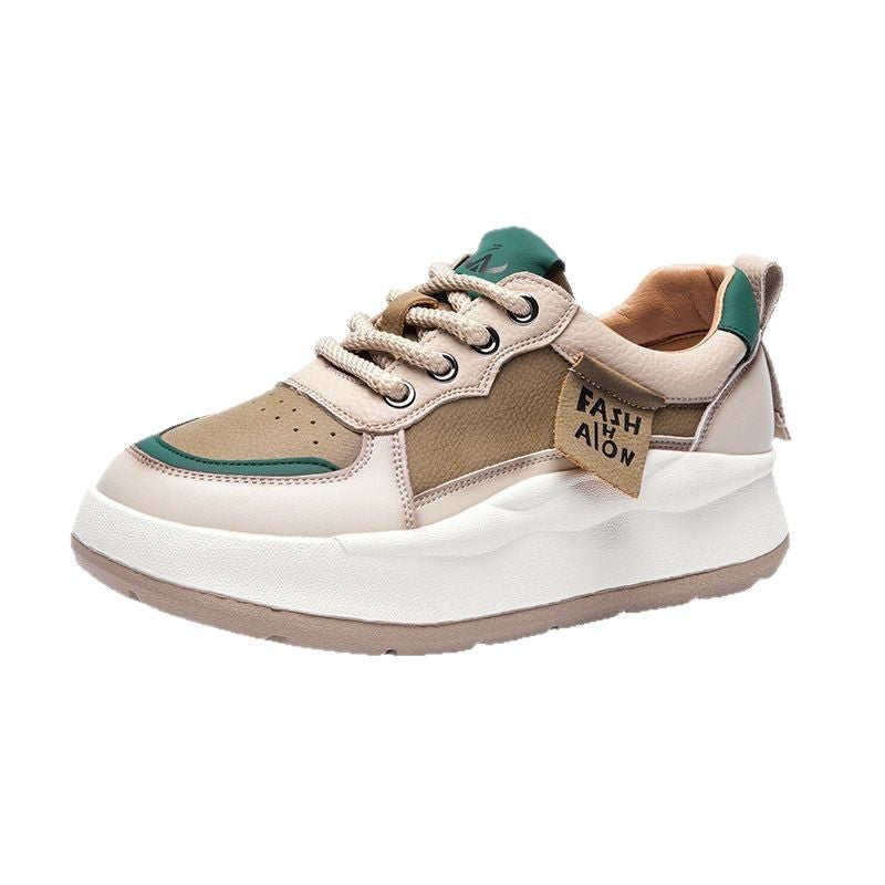 Women's Retro Sports Thick Bottom Color Matching Low Women's Casual Shoes