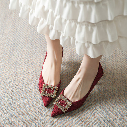 Women's Sense Classic Style Side Empty Stiletto Not Heels