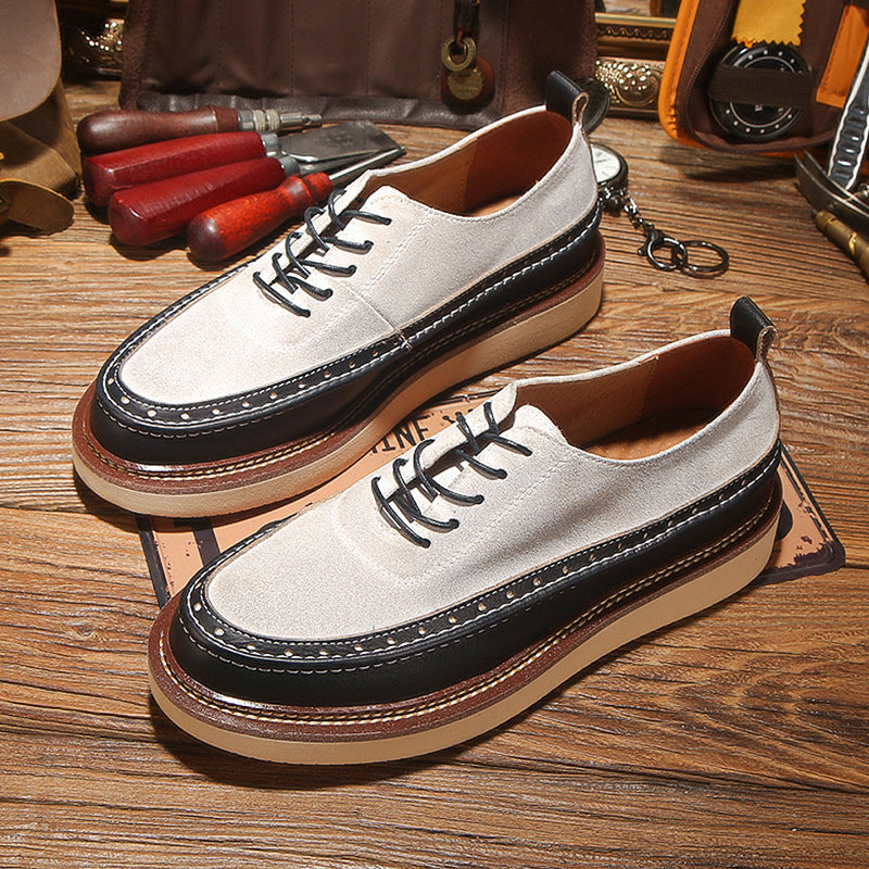 Men's Spring Genuine British Soft Bottom Retro Men's Shoes