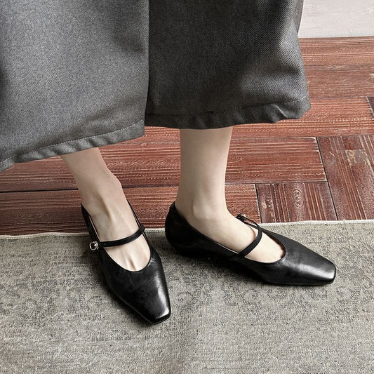 Women's Training First Layer Cowhide Can Be Stormed Platform Commuter Bottom Heels