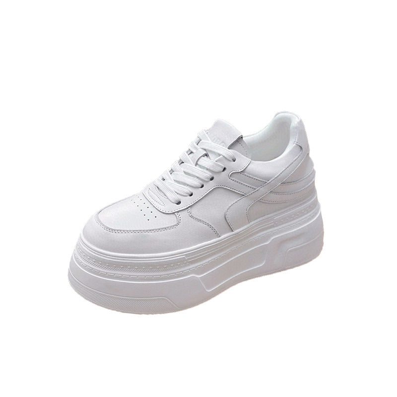 Women's Genuine Platform White Spring Fashion Sports Casual Shoes