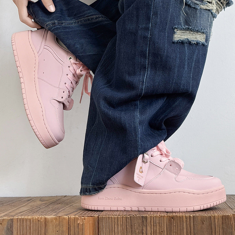 Women's Thick-soled Summer Dopamine Bread Board Elevator Men's Sports Shoes