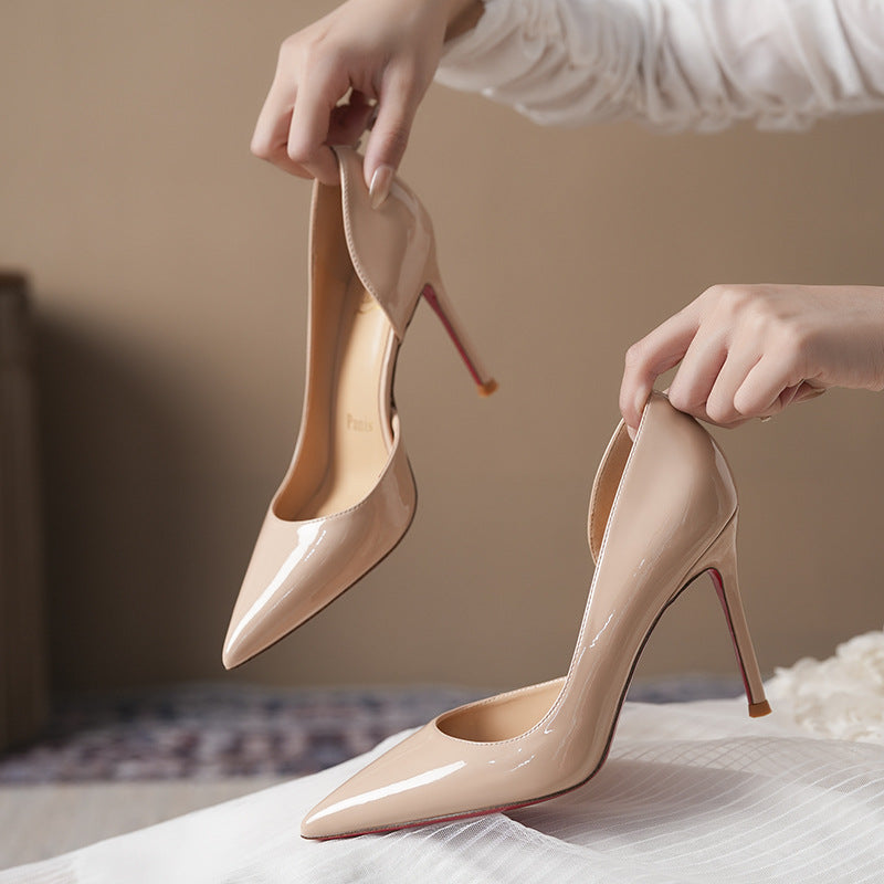 Pointed Low-cut Stiletto High Sexy Adult Lady Like Women's Fashion Shoes