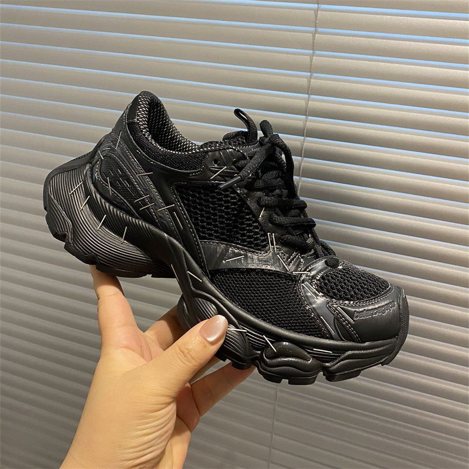 Women's Dad Old Polished Couple Thick Bottom Increased Fried Sneakers