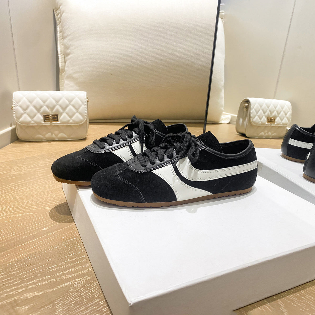Women's Bottom Retro German Training Flat Spring Women's Sports Shoes
