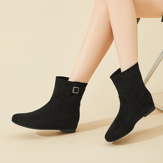 Women's French Style Fashion Elastic Socks Skinny Women's Leather Boots