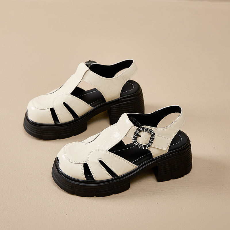 Sole Increased Western Style Roman Spring Women's Fashion Shoes