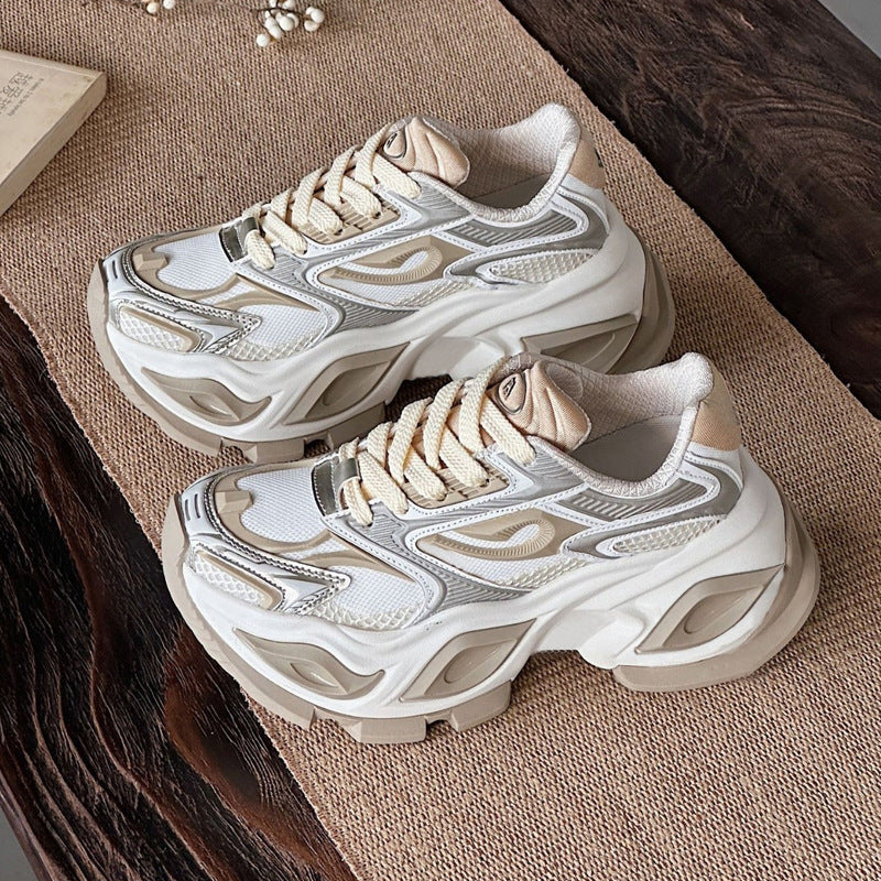 Women's & Men's Foreign Pupil Cat Eye Thick Bottom Heightened Daddy Men's Casual Shoes