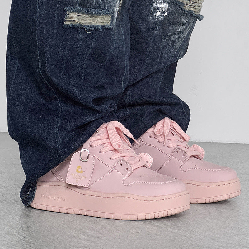 Women's Thick-soled Summer Dopamine Bread Board Elevator Men's Sports Shoes