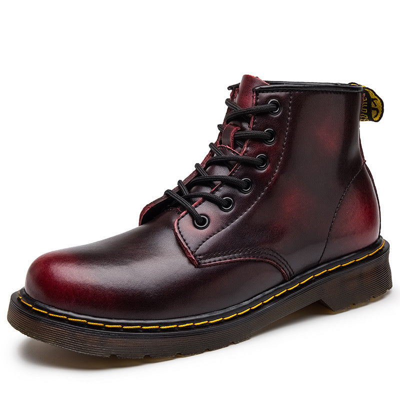 Men's Plus Size Martin Couple British Style Men's Leather Boots