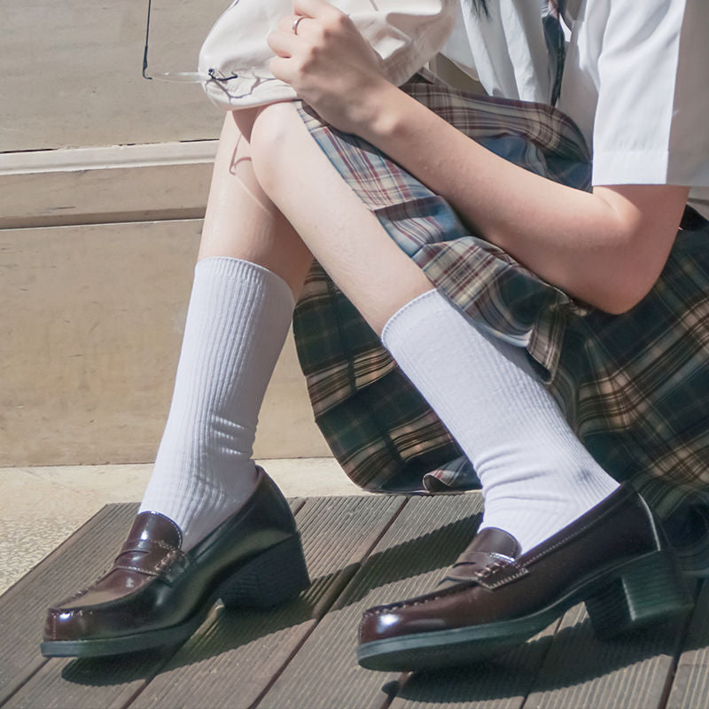 Style Preppy Uniform Middle Female British Women's Fashion Shoes