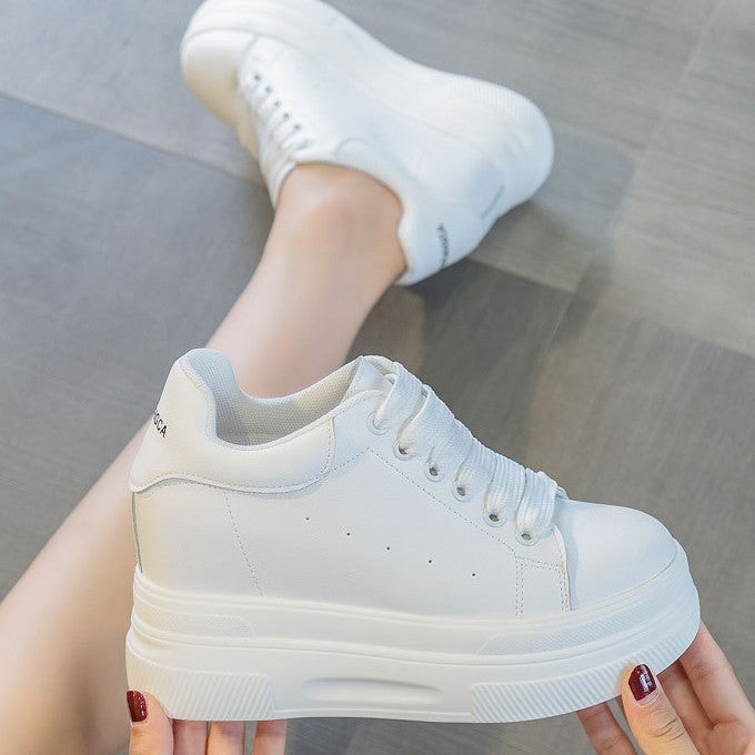 Women's Heightened Easy Wear Platform Height Increasing Insole Super Women's Casual Shoes