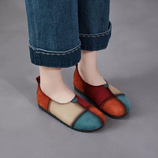 Women's Spring Mom Flat Soft Bottom Beggar Women's Casual Shoes