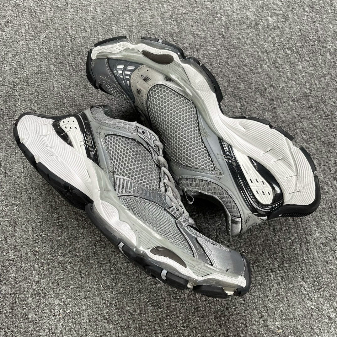 Ding Paris Irregular Mesh Thick Bottom Retro Distressed Stapler Men's Sports Shoes