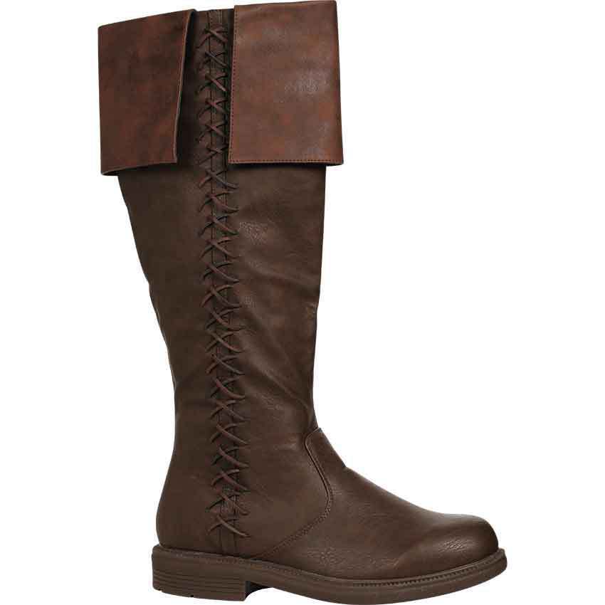 Men's Retro Medieval Nordic Viking Large Size Bart Men's Leather Boots