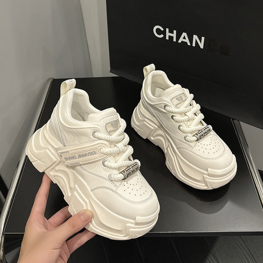 Women's European Goods Platform Dad Trendy Spring Small Height Women's Sports Shoes
