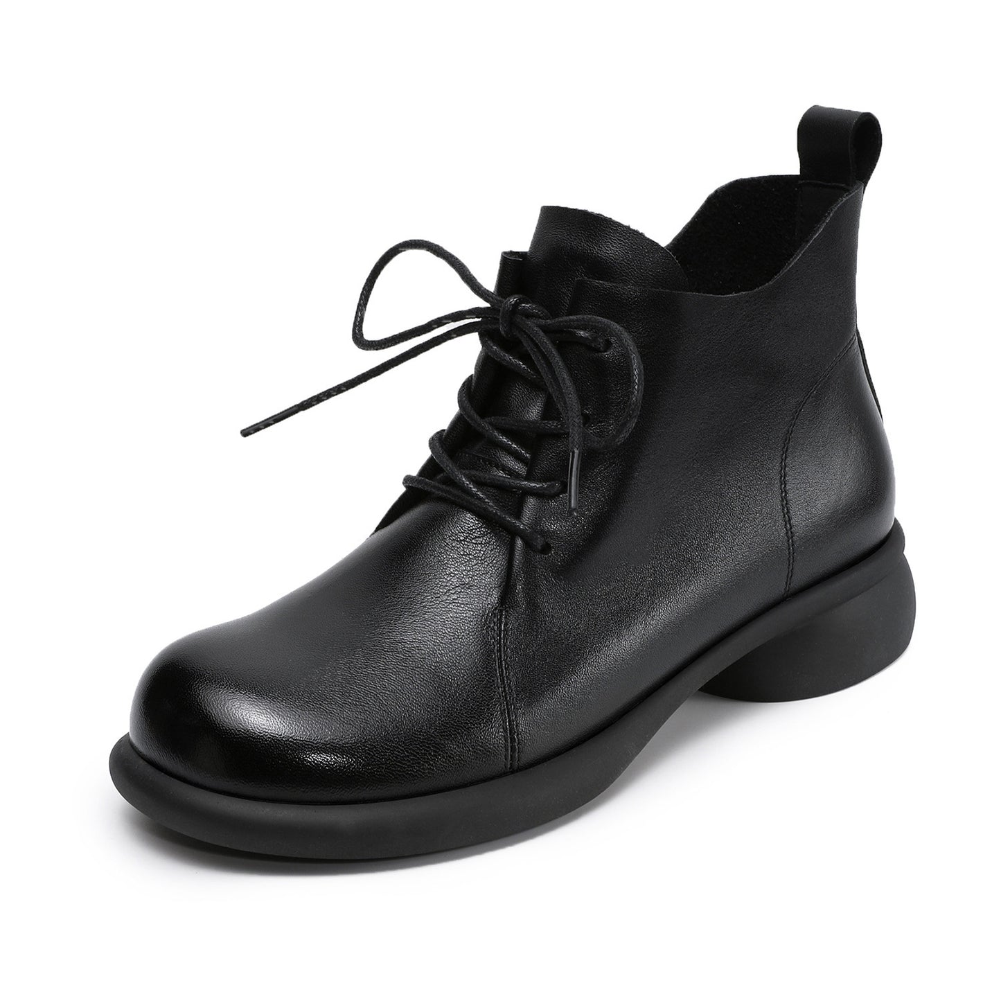 Women's Genuine Thin Martin First Layer Cowhide Soft Bottom Comfortable Mother Women's Leather Boots