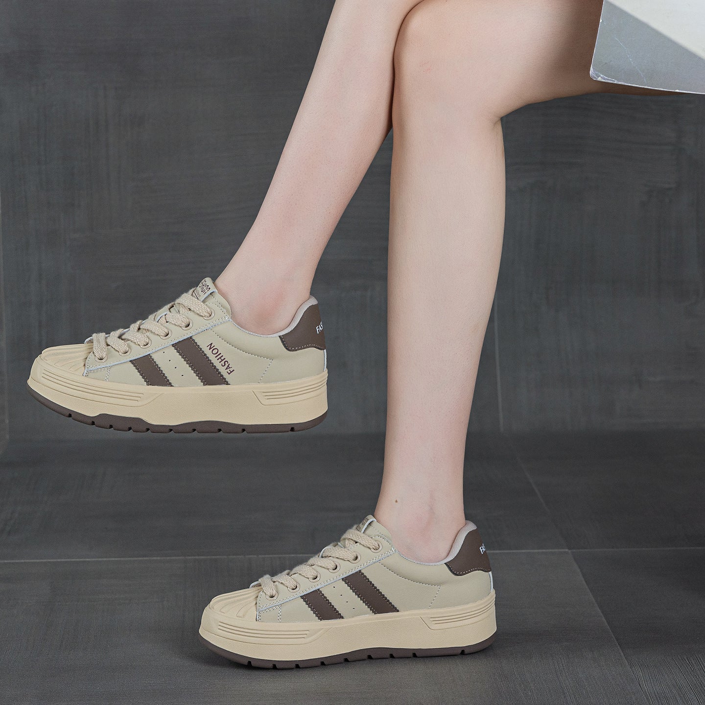 Women's Biscuit Shape Thick Sole Lightweight Height Women's Casual Shoes