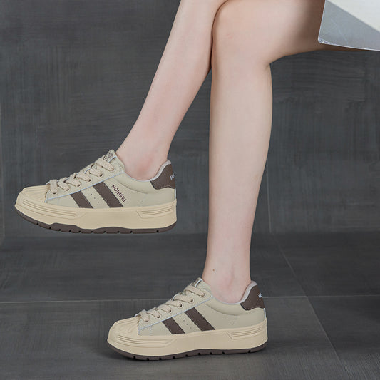 Women's Biscuit Shape Thick Sole Lightweight Height Women's Casual Shoes