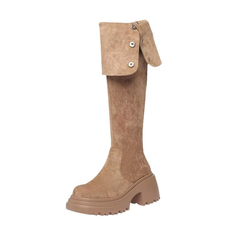 Women's Bottom Two-way Wear Over Knee Winter Thick Boots