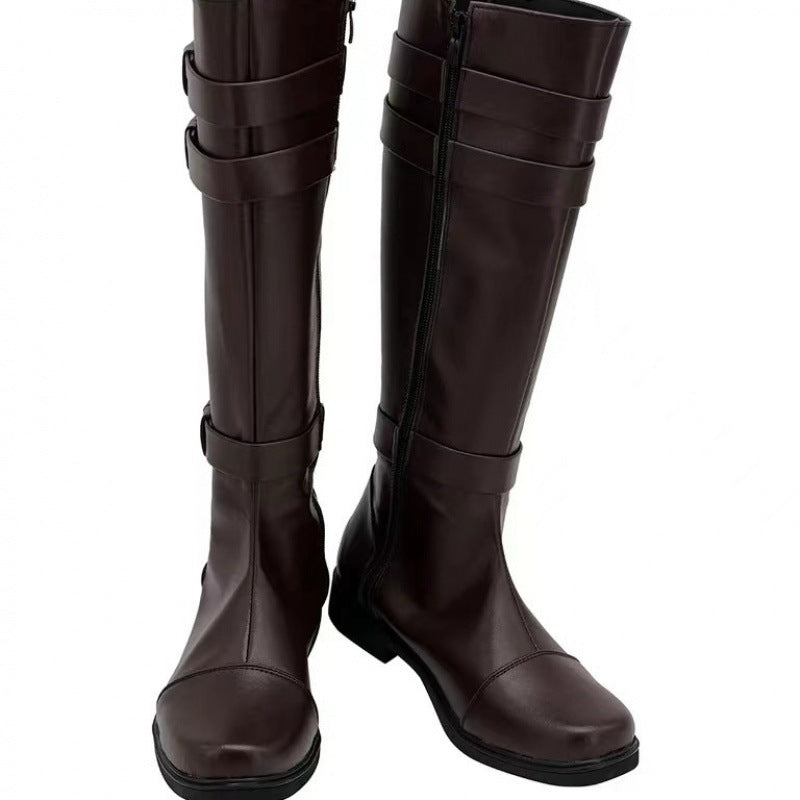 Men's Round Toe Low Size Knight Boots