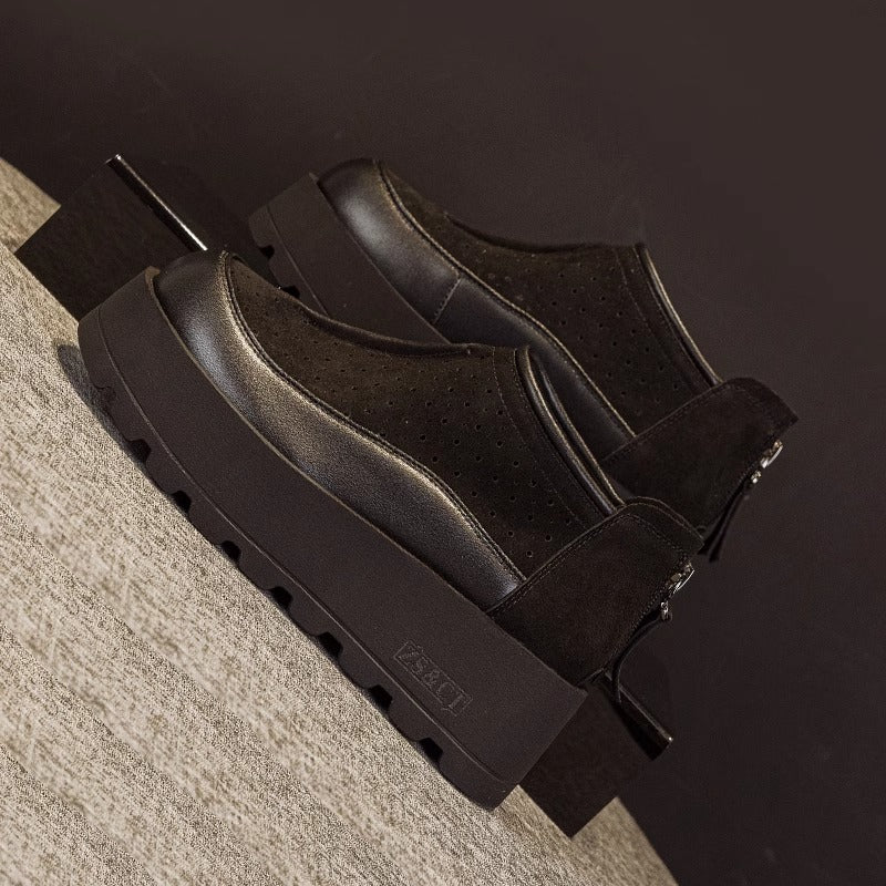 Platform Ankle Female Genuine Hole Ventilation Women's Casual Shoes