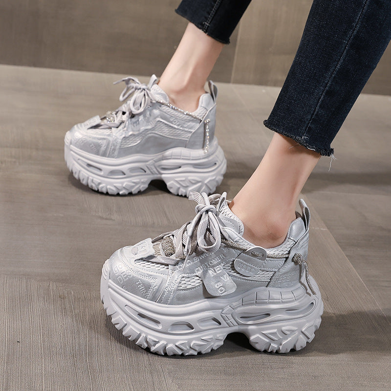 Bottom Height Increasing Insole Dad Female Sports Casual Shoes