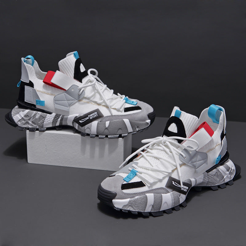 Men's Summer Flying Woven Breathable Korean Fashionable Men's Casual Shoes