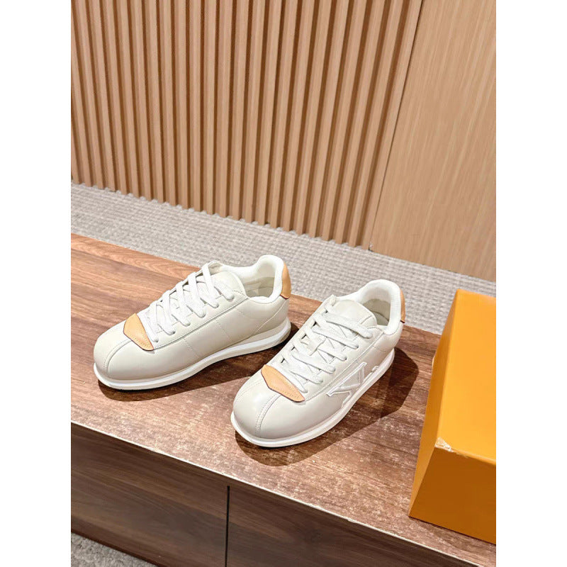 Women's & Men's Donkey's Bread Fashionable White Comfort Couple Sports Casual Shoes