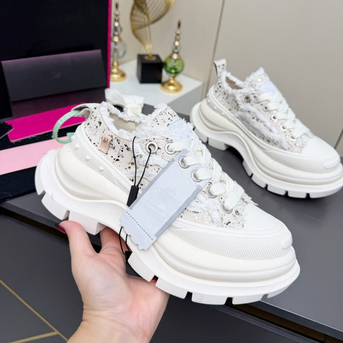Fashion Platform Beggar Couple Dad Outsole Lace Sports Casual Shoes