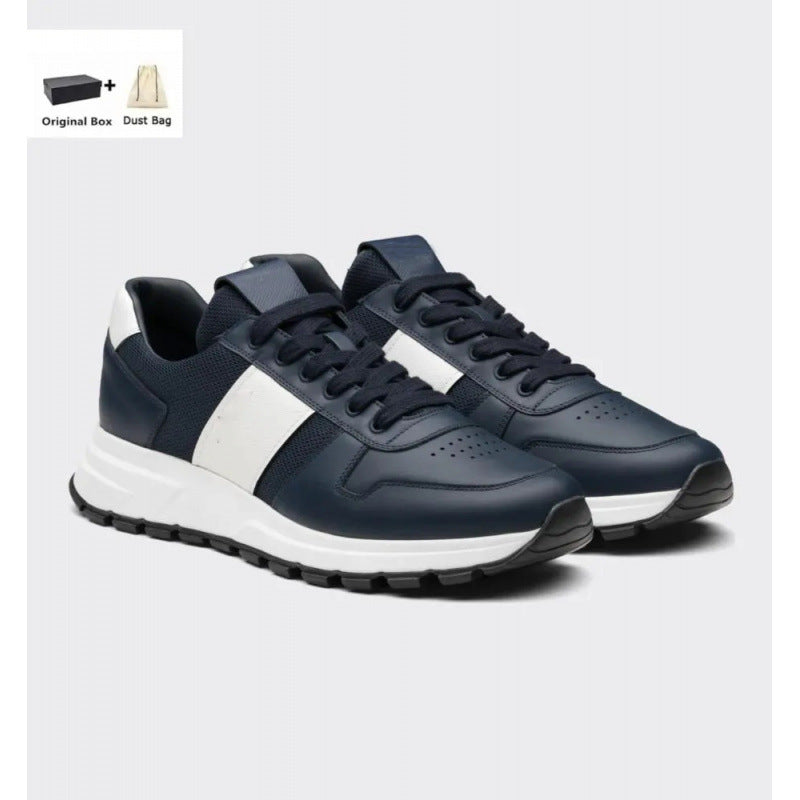 Summer Trendy Low Cut Cowhide Joint Business Leisure Tourist Men's Sports Shoes