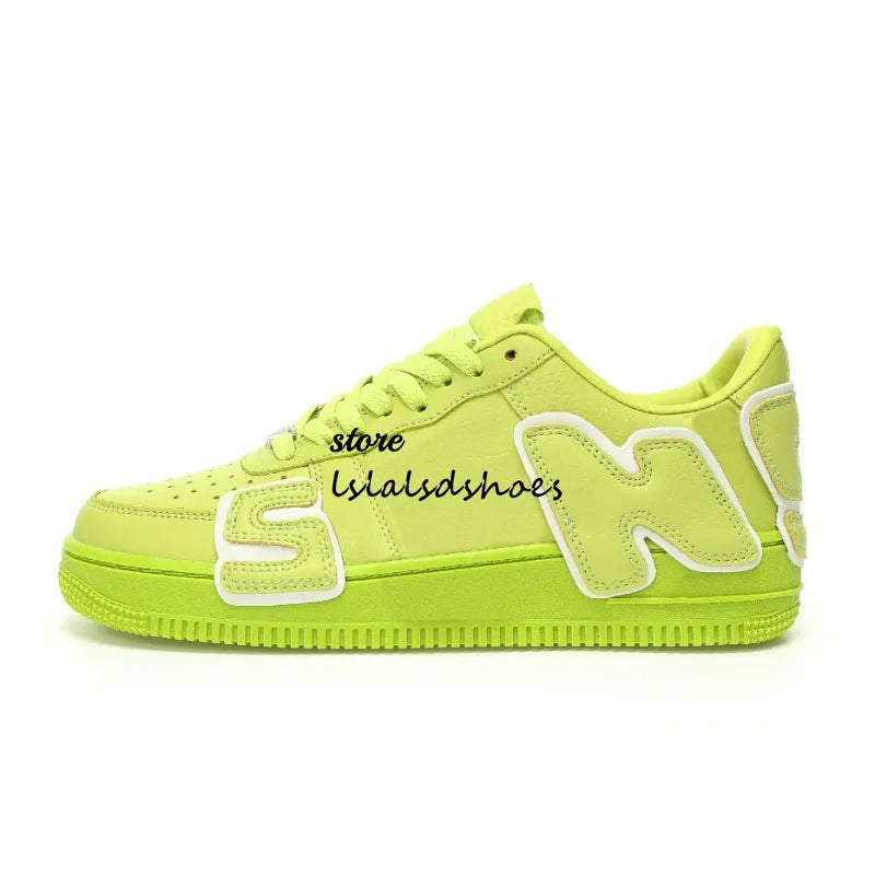 Women's & Men's Board Large Letter Pippen Skateboard Cushion Street Men's Sports Shoes